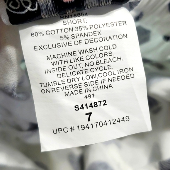 NWOT Rare Editions Solid Knit Navy Top Polka Dot Shorts Nautical Beach Set Sz 7 - Picture 14 of 17